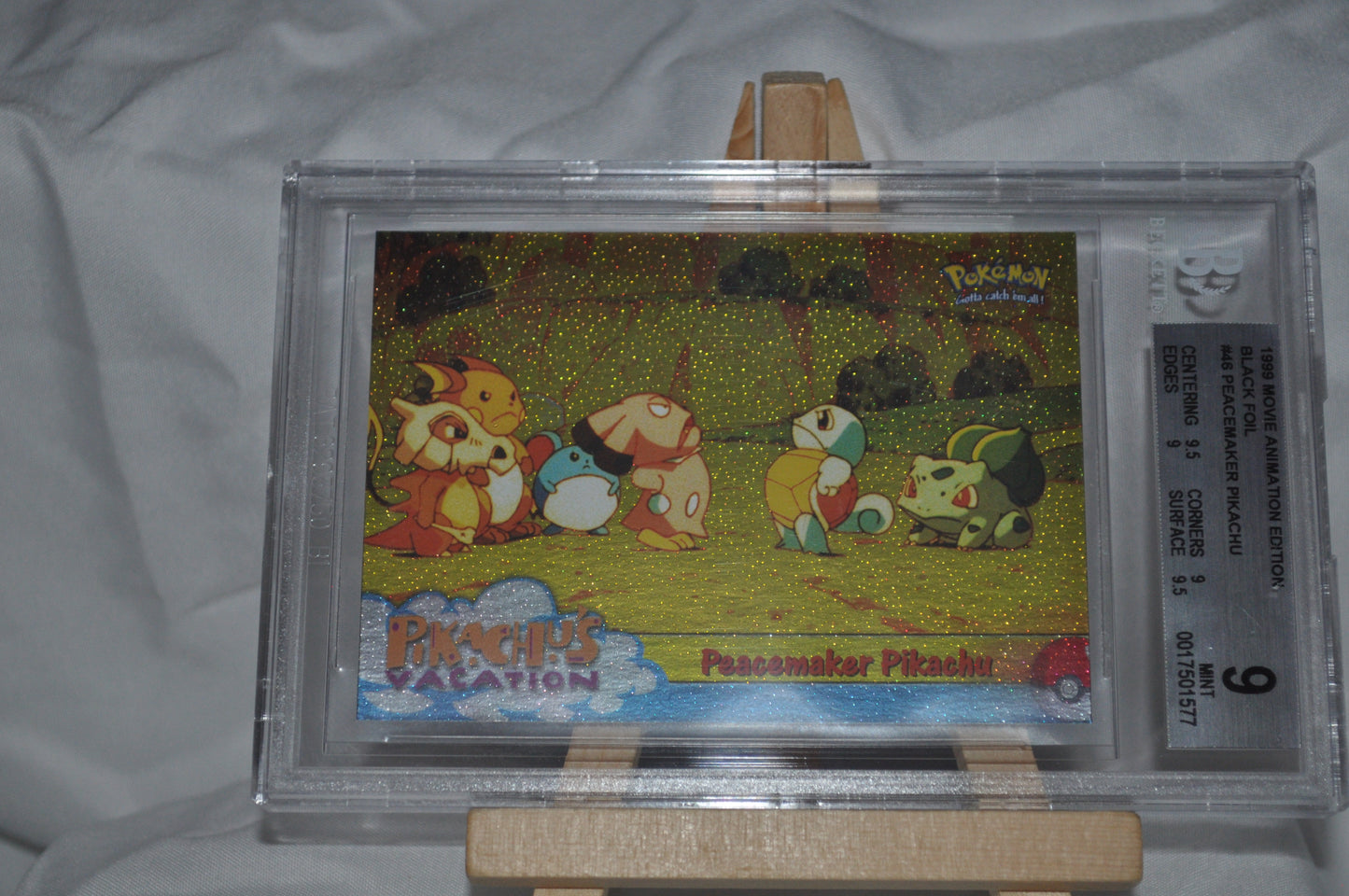1999 Movie Animation Edition, Peacemaker Pikachu #46, Black Foil