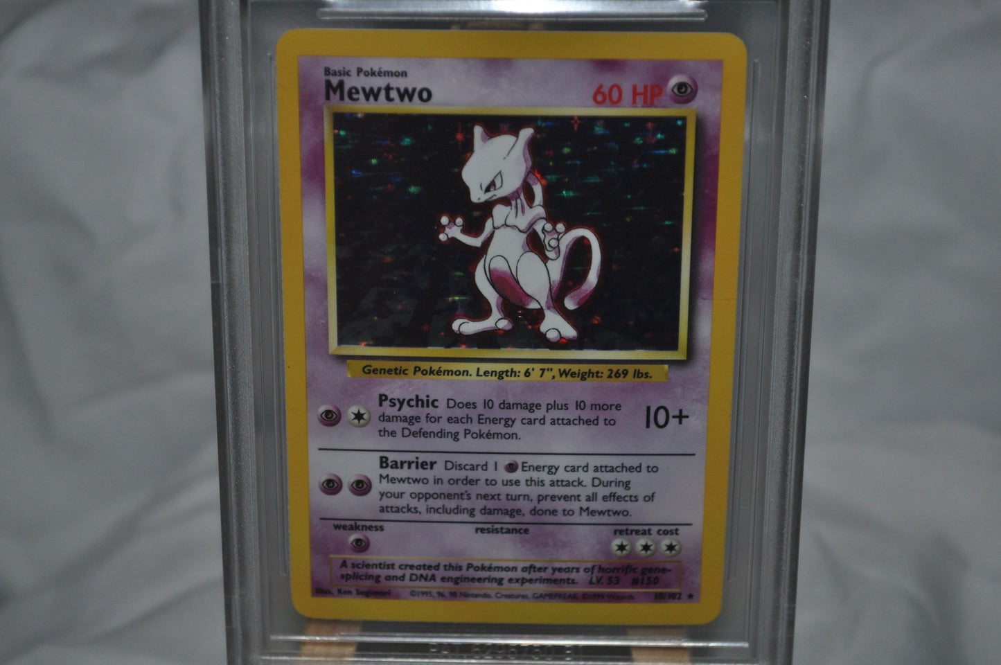 1999 Base Set Unlimited, Mewtwo Holo #10