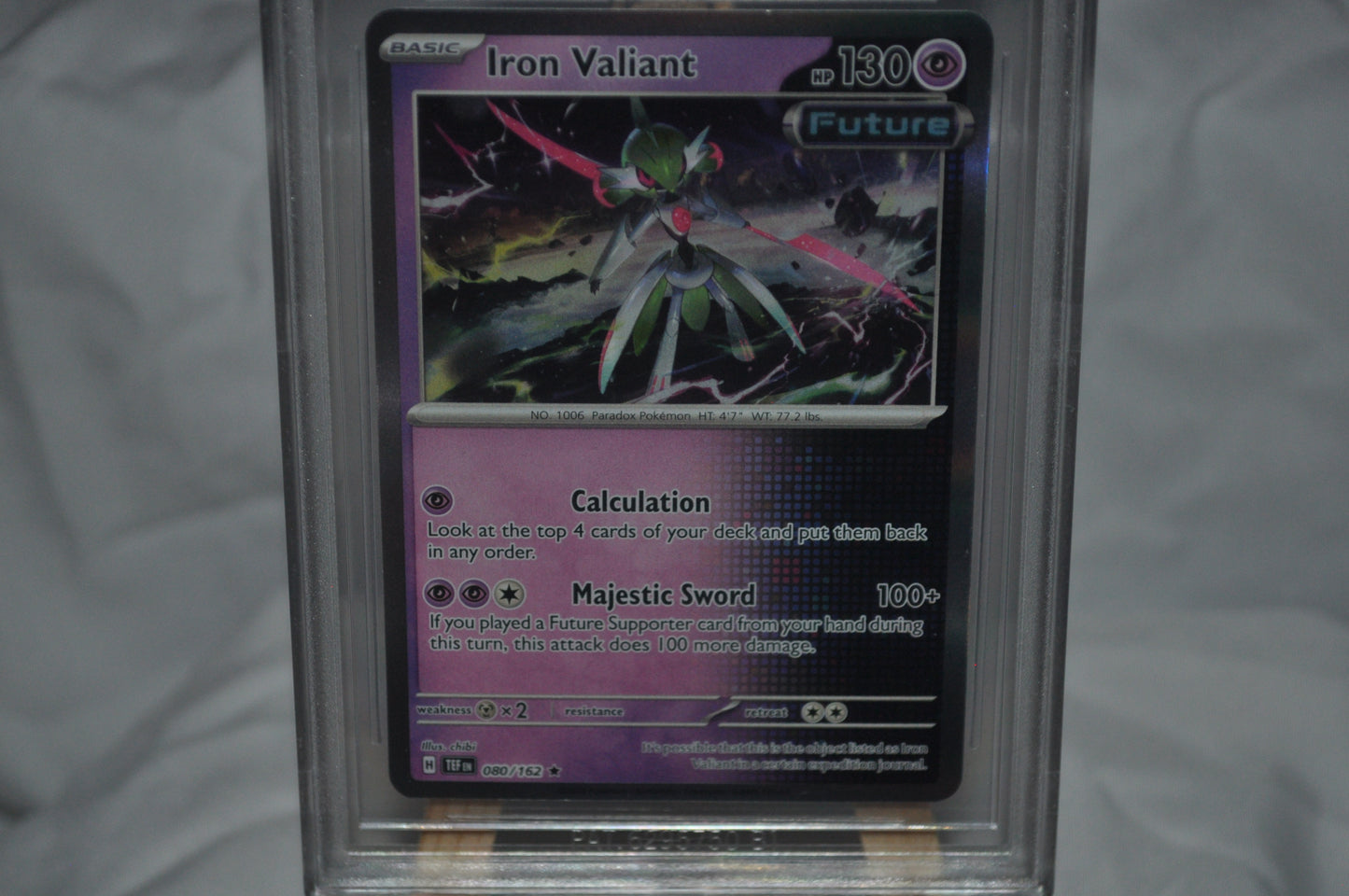 2024 Scarlet & Violet, Temporal Forces, Iron Valiant #80