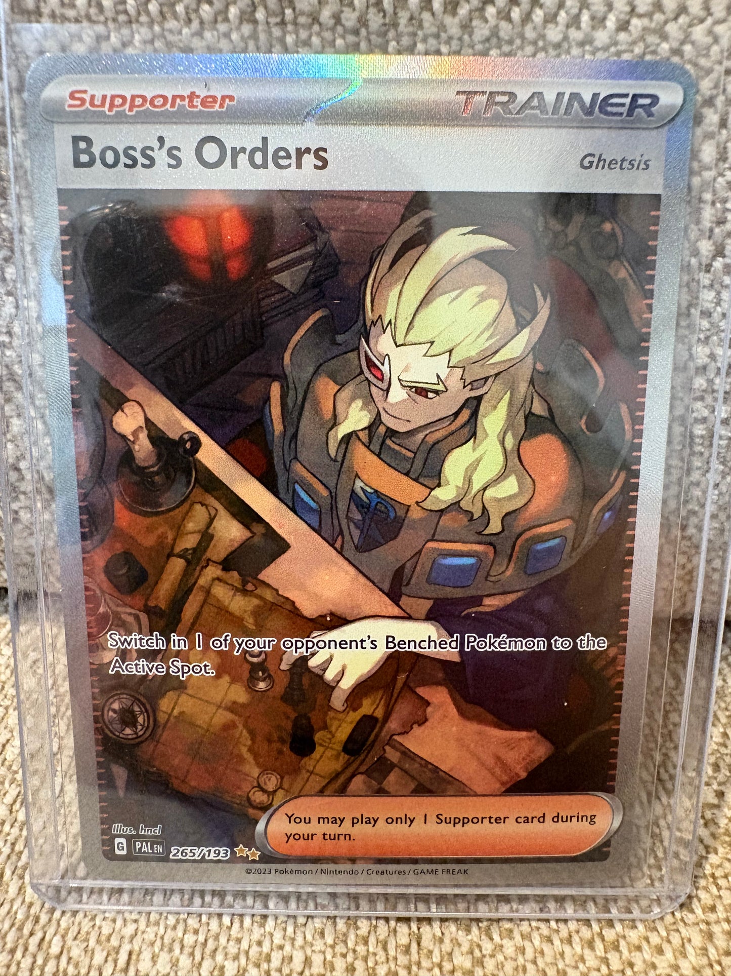 2023 Pokémon Paldea Evolved Boss’s Orders #265