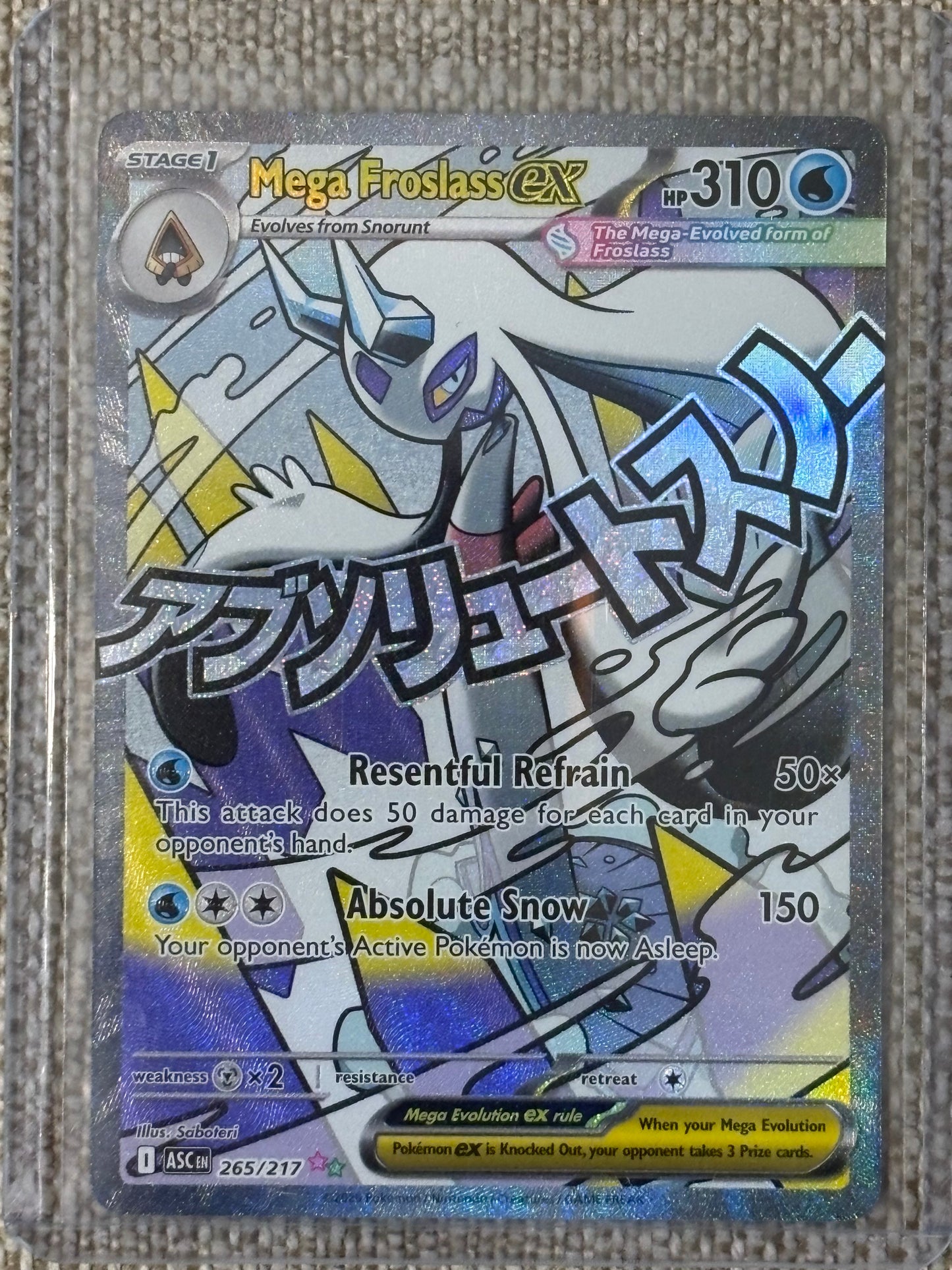 2026 Pokemon Ascended Heroes MEGA FROSLASS EX #265