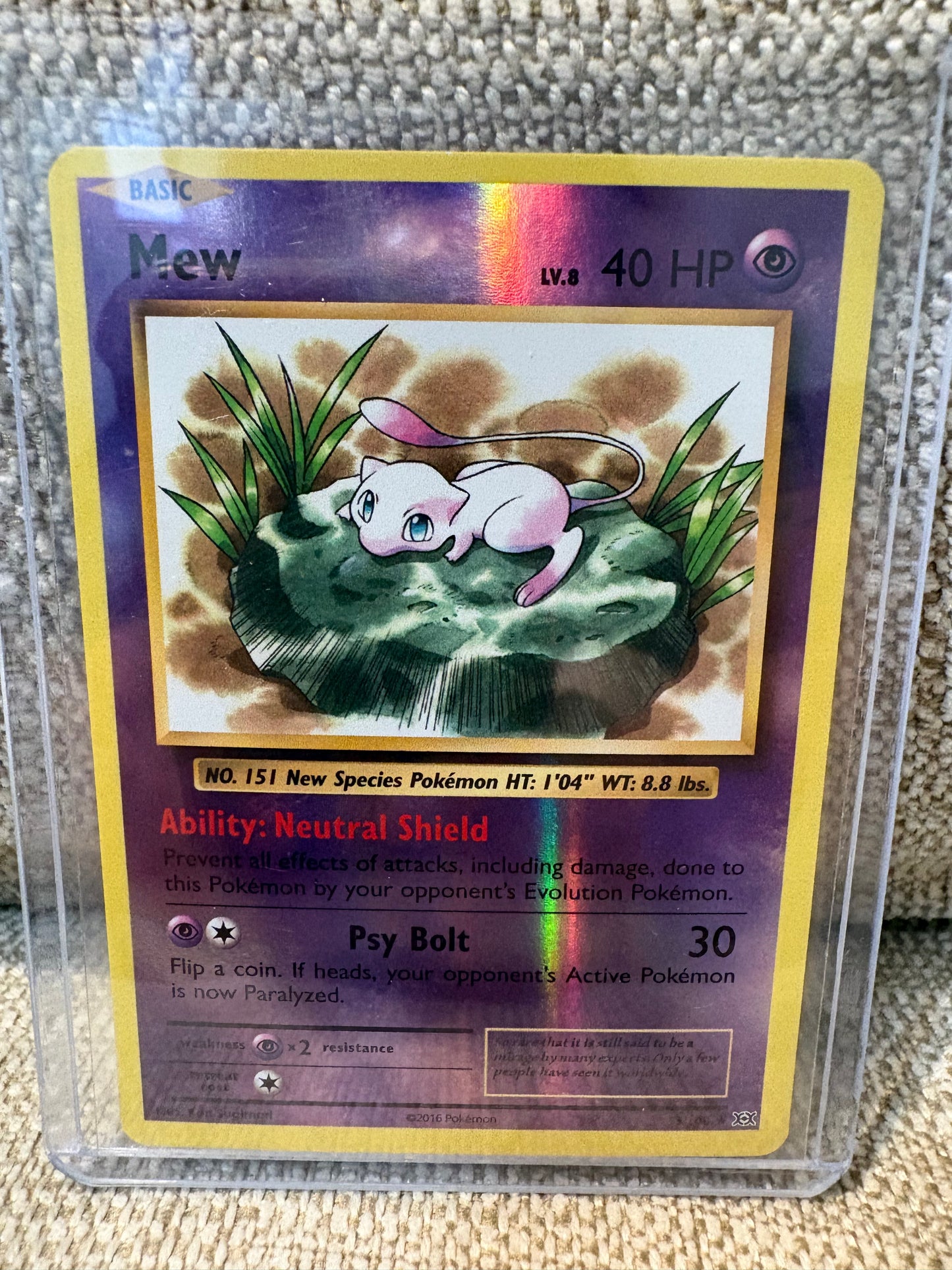 2016 Pokemon XY Evolutions MEW #53 REVERSE HOLO