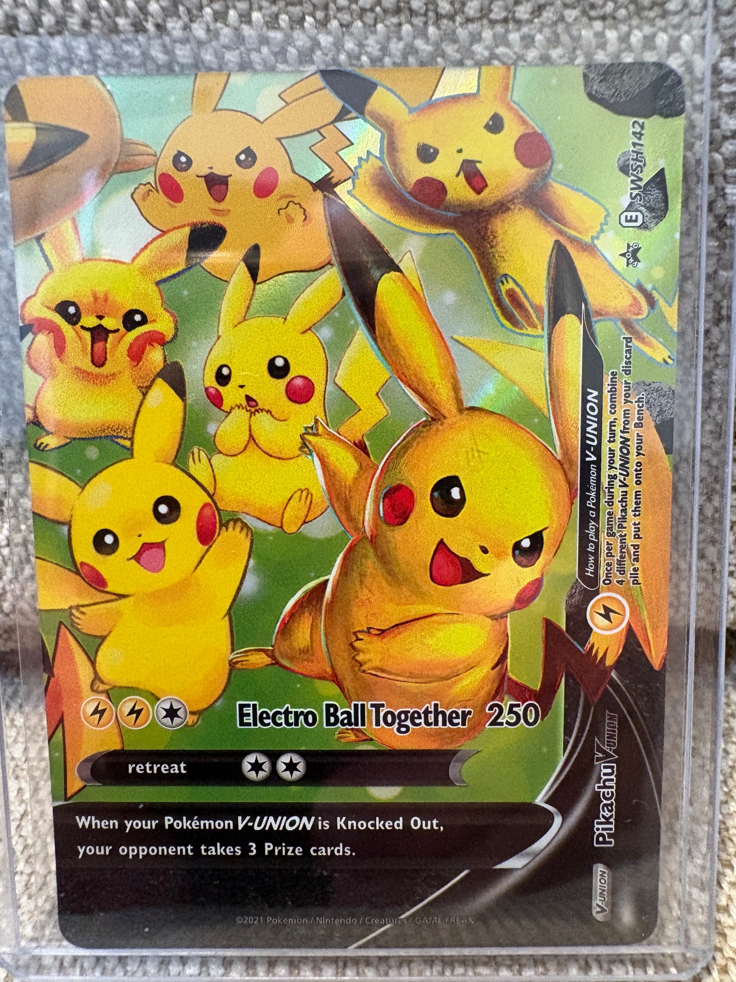 2021 Pokemon Black Star Promos PIKACHU V-UNION #SWSH142