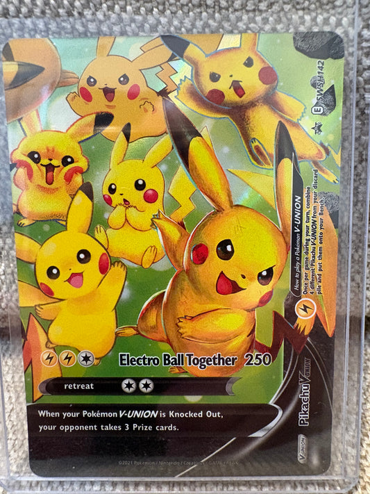 2021 Pokemon Black Star Promos PIKACHU V-UNION #SWSH142