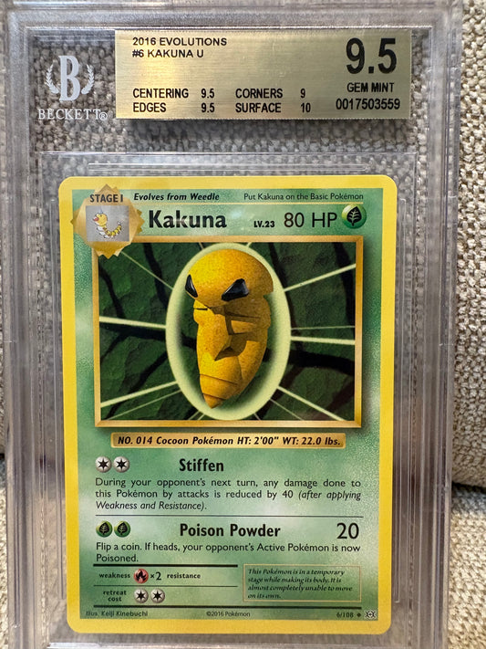2016 Pokemon Evolutions KAKUNA #6