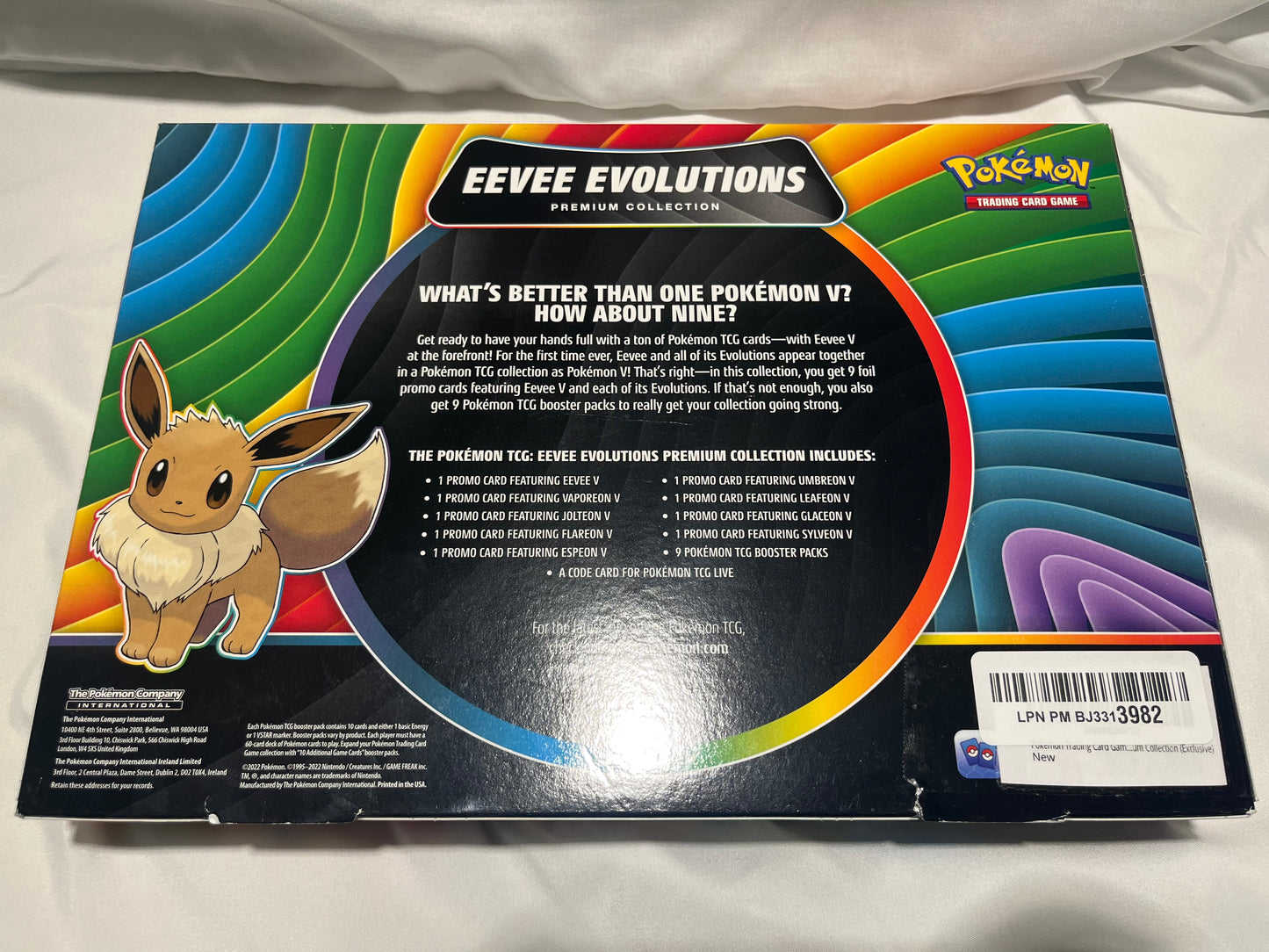 Pokemon Eevee V Evolutions Collection