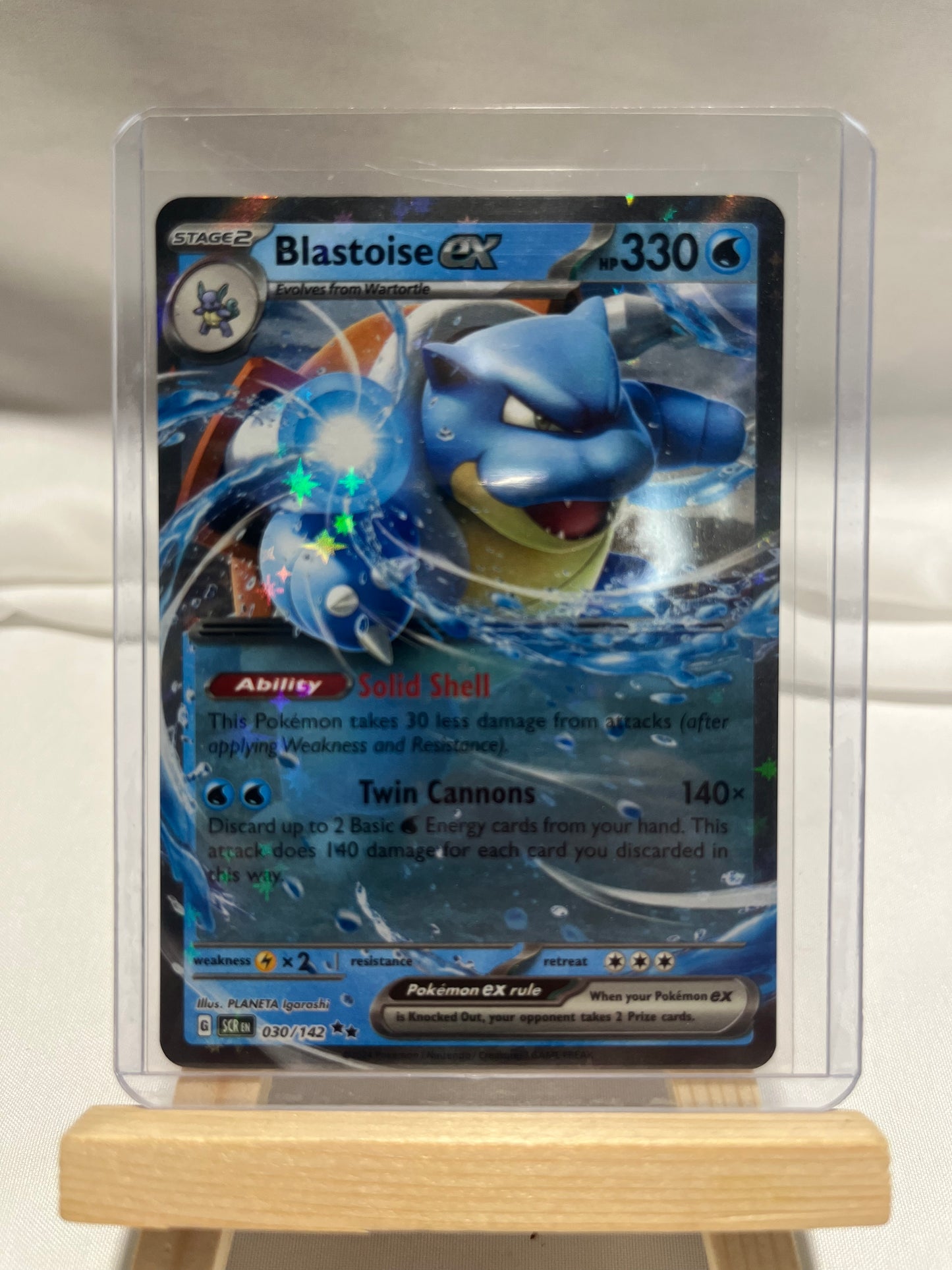2024 Pokemon Scarlet & Violet Stellar Crown Blastoise EX #30