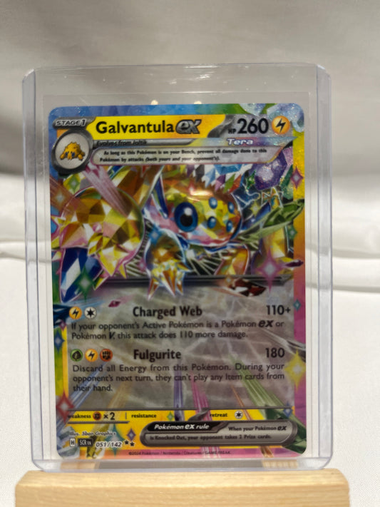 2024 Pokemon Scarlet & Violet Stellar Crown Galvantula EX #51