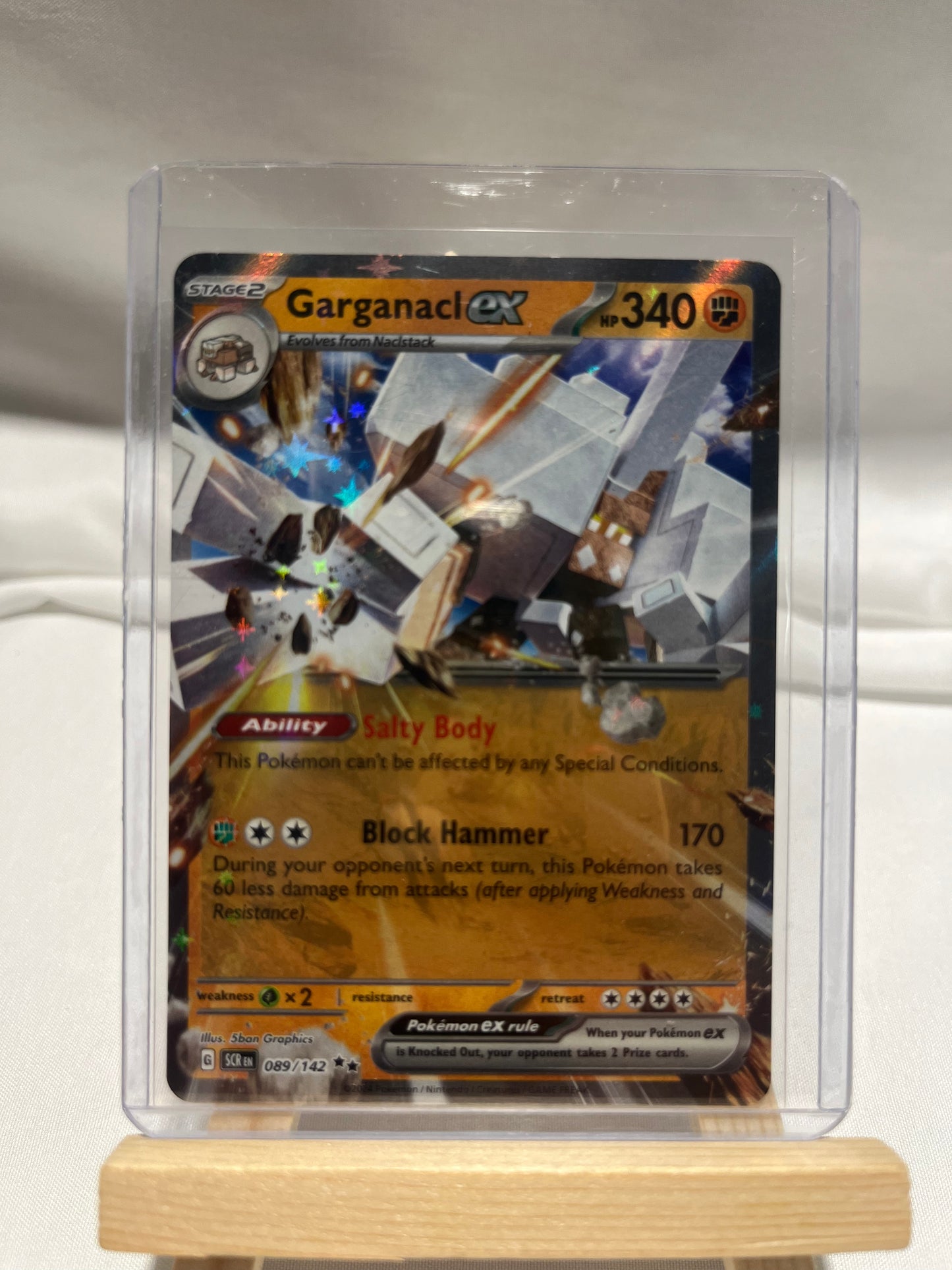 2024 Pokemon Scarlet & Violet Stellar Crown Garganaci EX #89