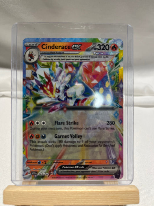 2024 Pokemon Scarlet & Violet Stellar Crown Cinderace EX #28