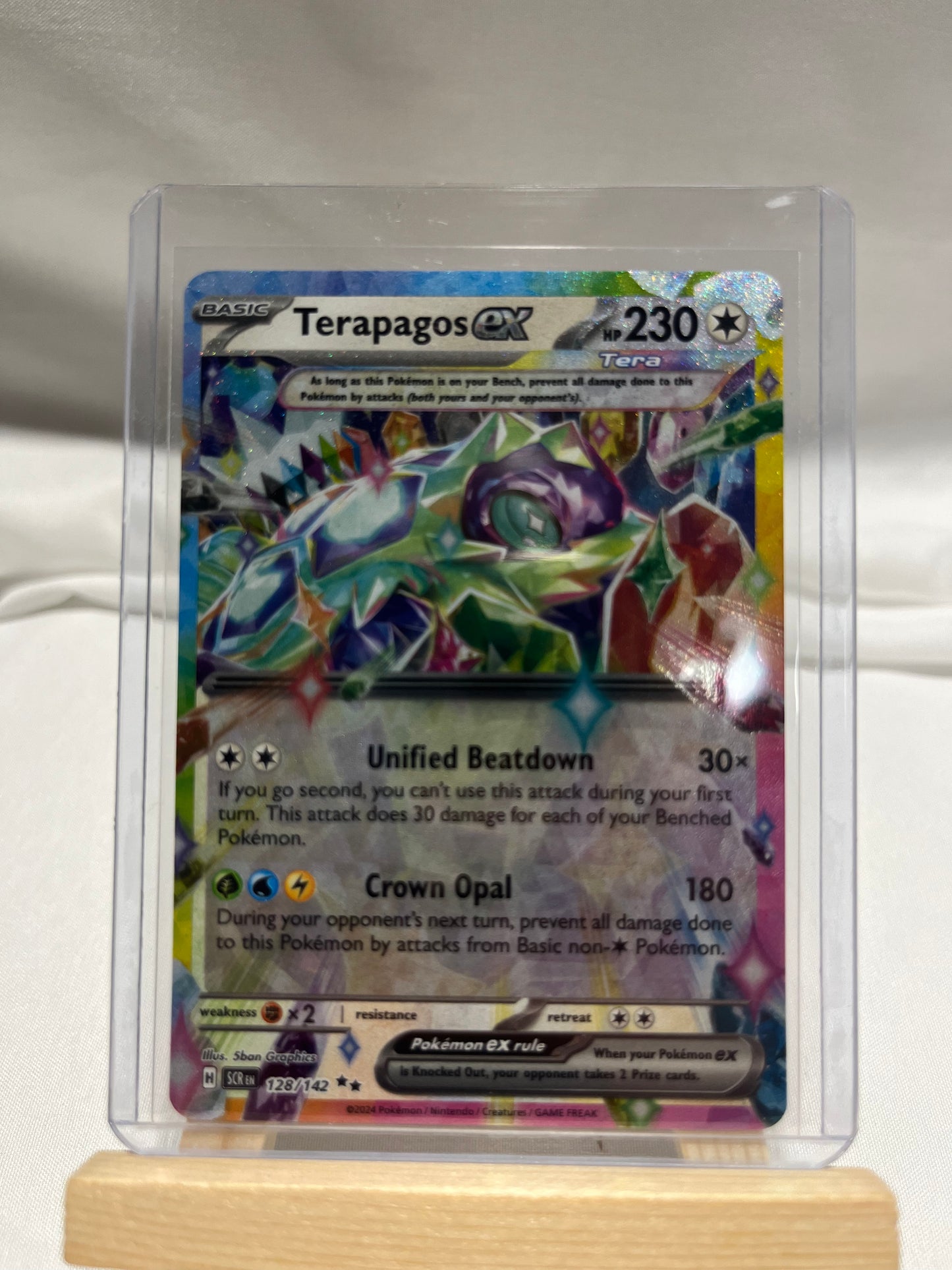 2024 Pokemon Scarlet & Violet Stellar Crown Terapagos EX #128