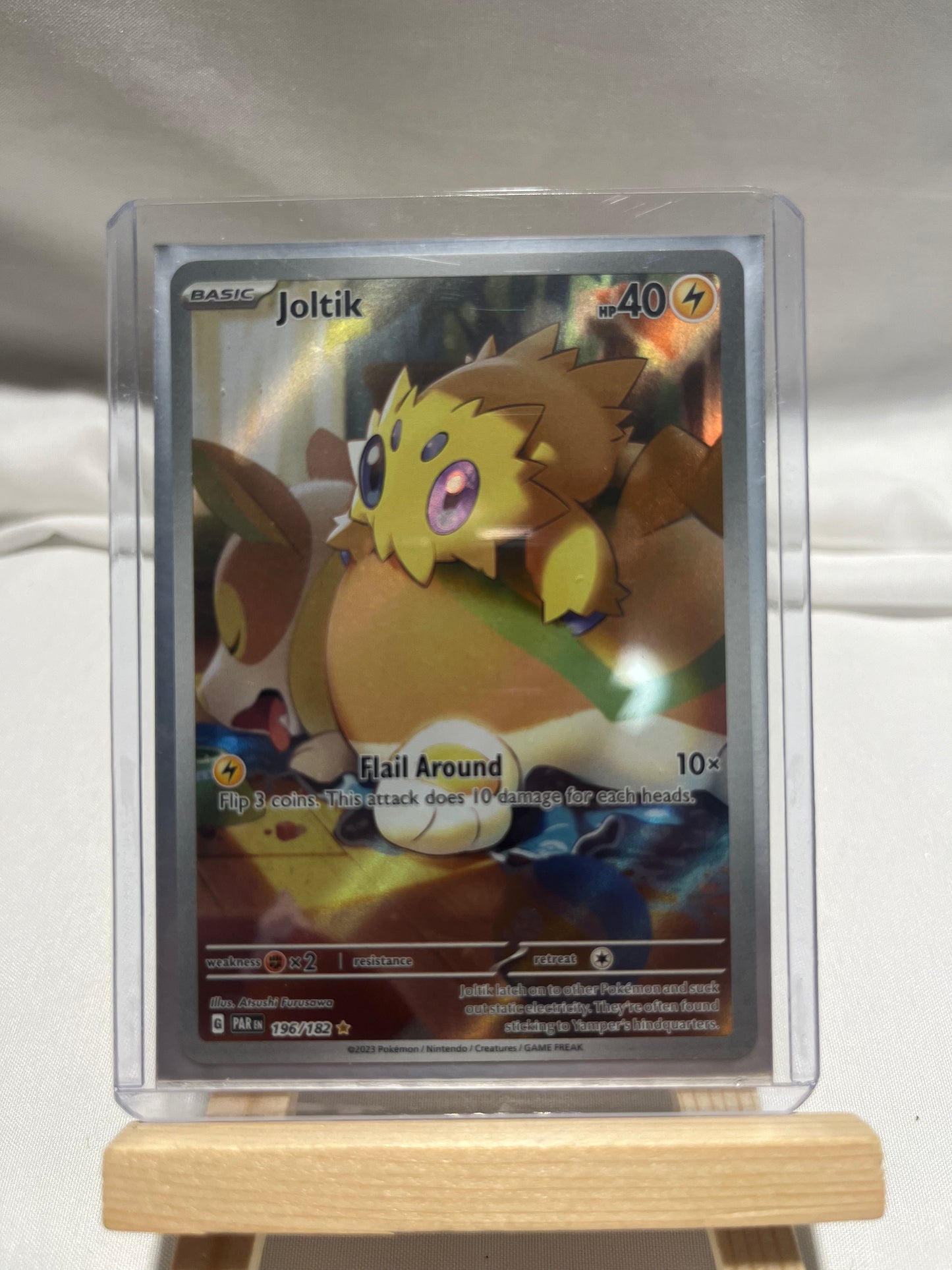 2023 Pokemon Scarlet & Violet Paradox Rift Joltik Illustration Rare #196