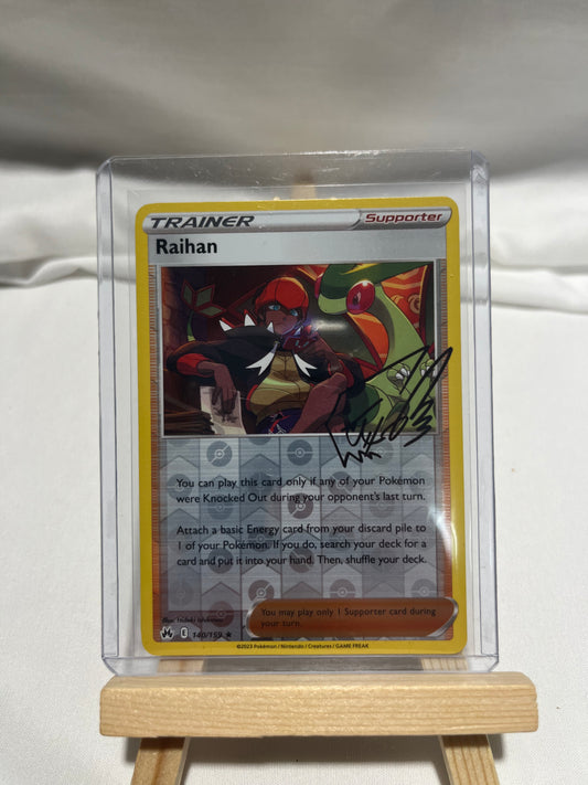 2023 Pokemon Crown Zenith Raihan Trainer Reverse Holo #140