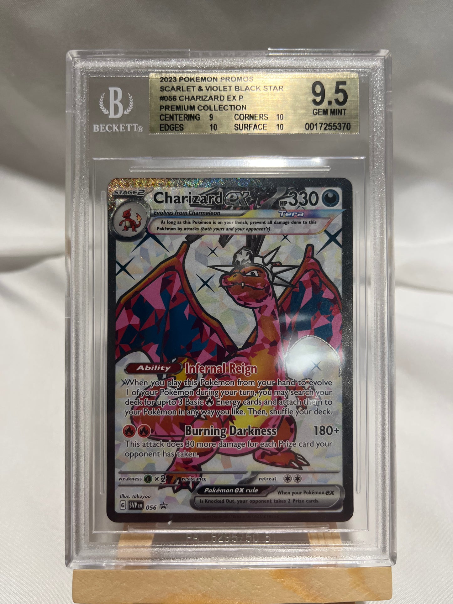 2023 Pokemon Scarlet & Violet Black Star Charizard EX Promo #56