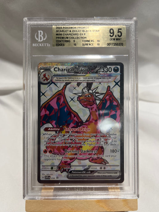 2023 Pokemon Scarlet & Violet Black Star Charizard EX Promo #56