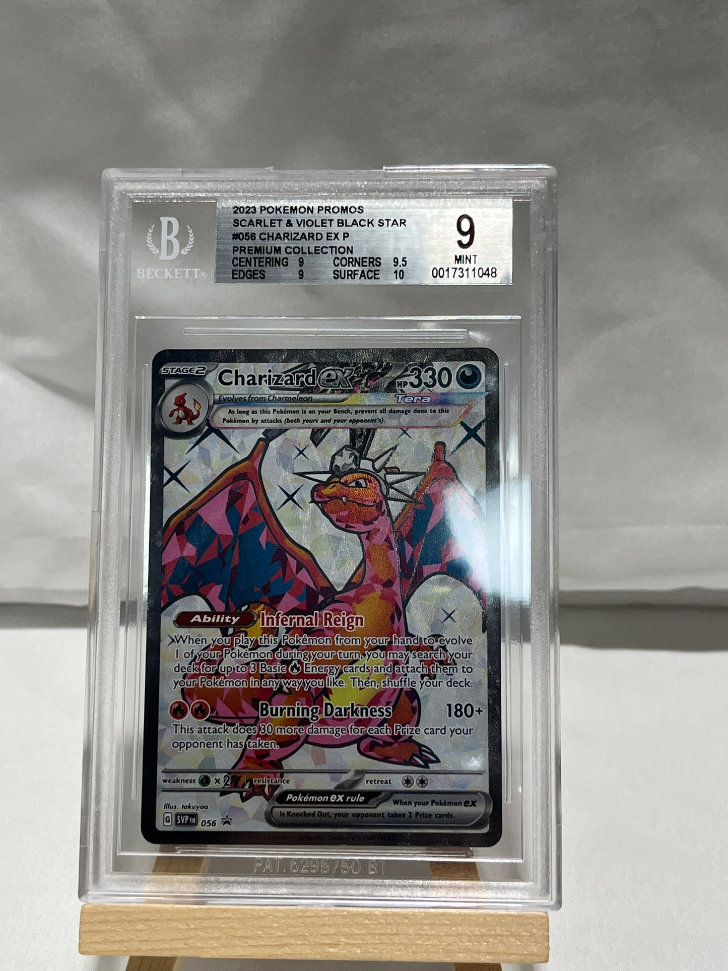 2023 Pokémon Scarlet & Violet Black Star Charizard EX Promo #56