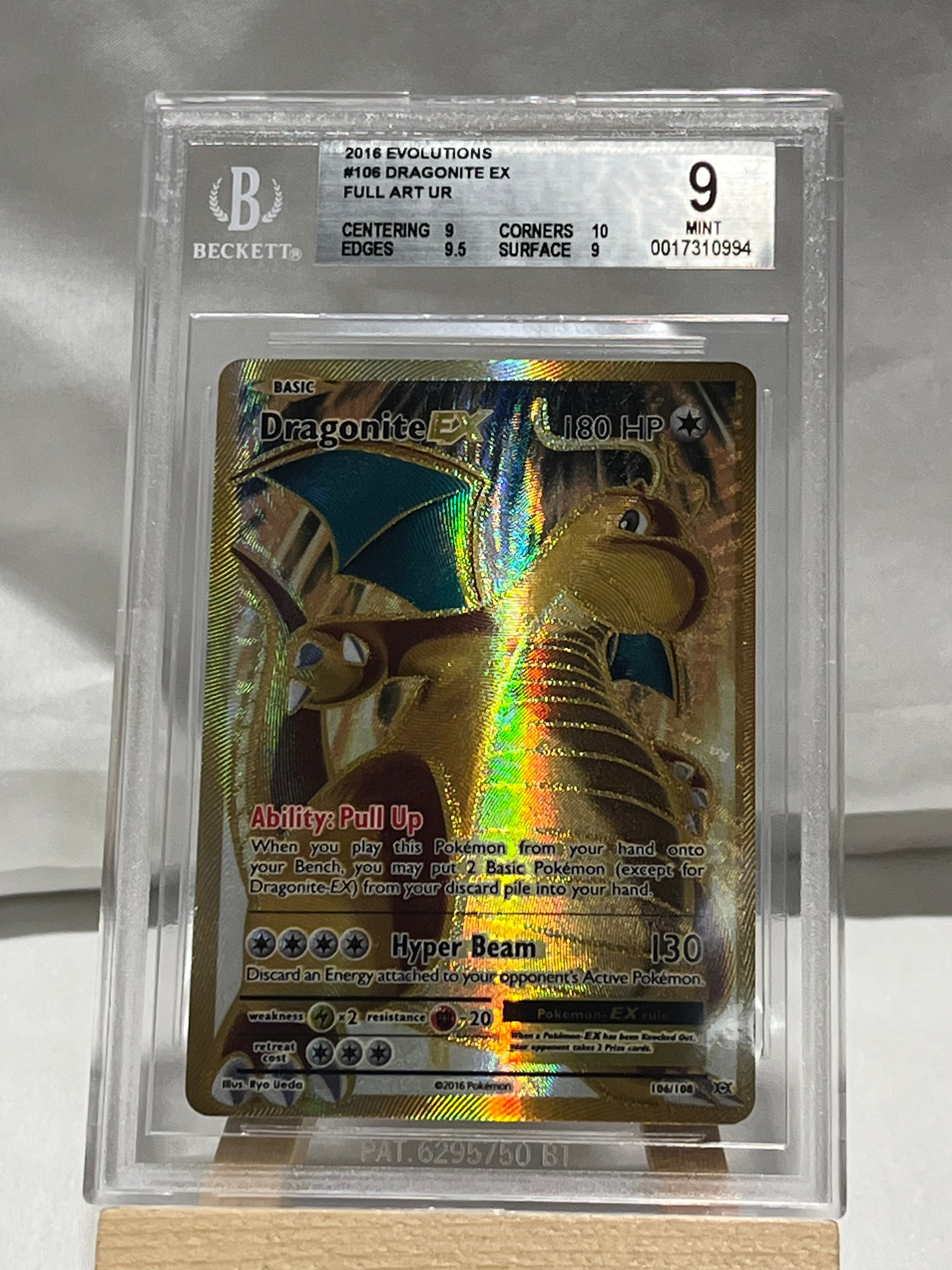 pokemon card dragonite ex full art 2016 Pokemon Evolutions Dragonite EX Full Art #106 – KRPOKE CARDS