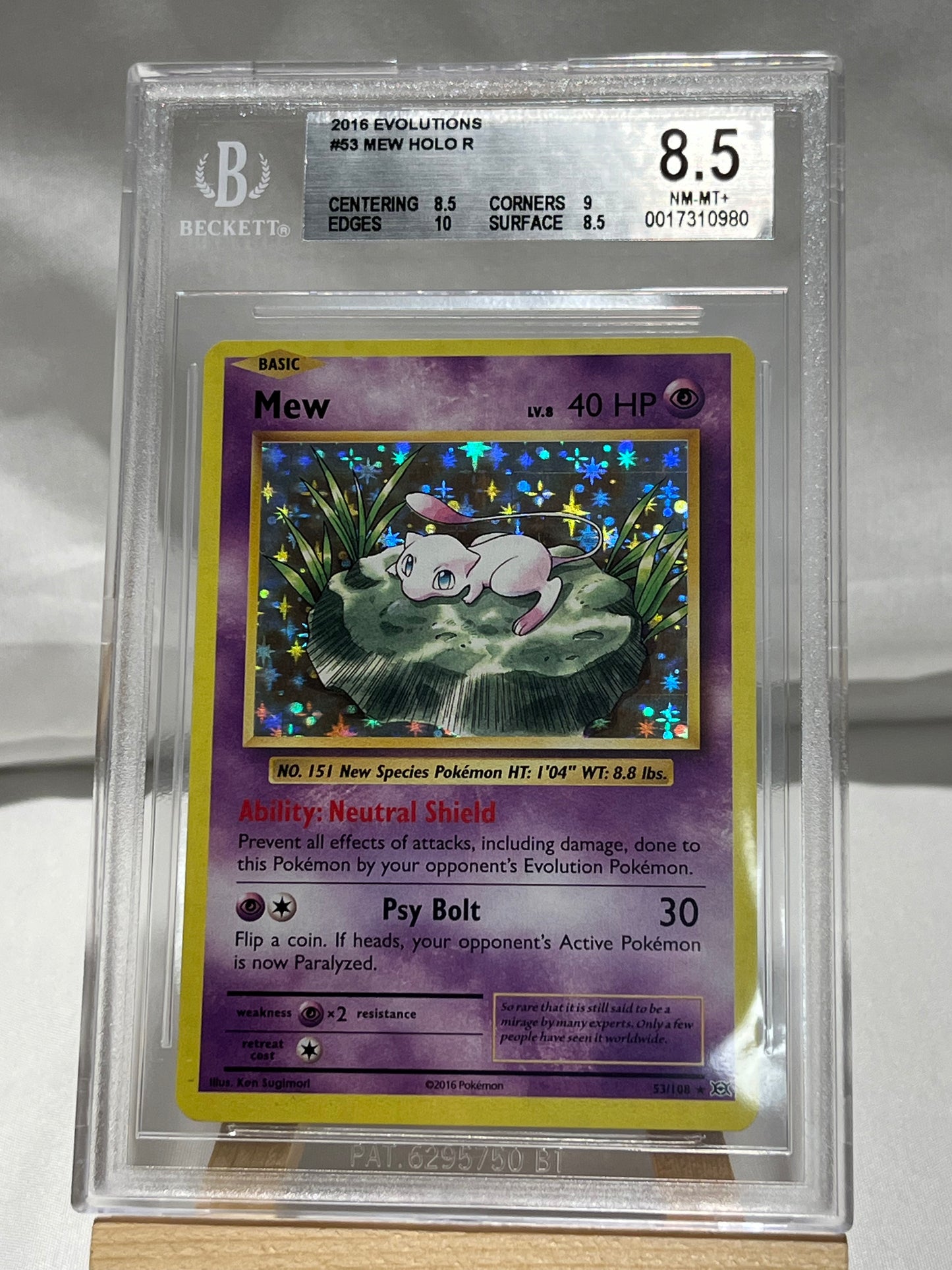 2016 Pokémon Evolutions Mew Holo #53