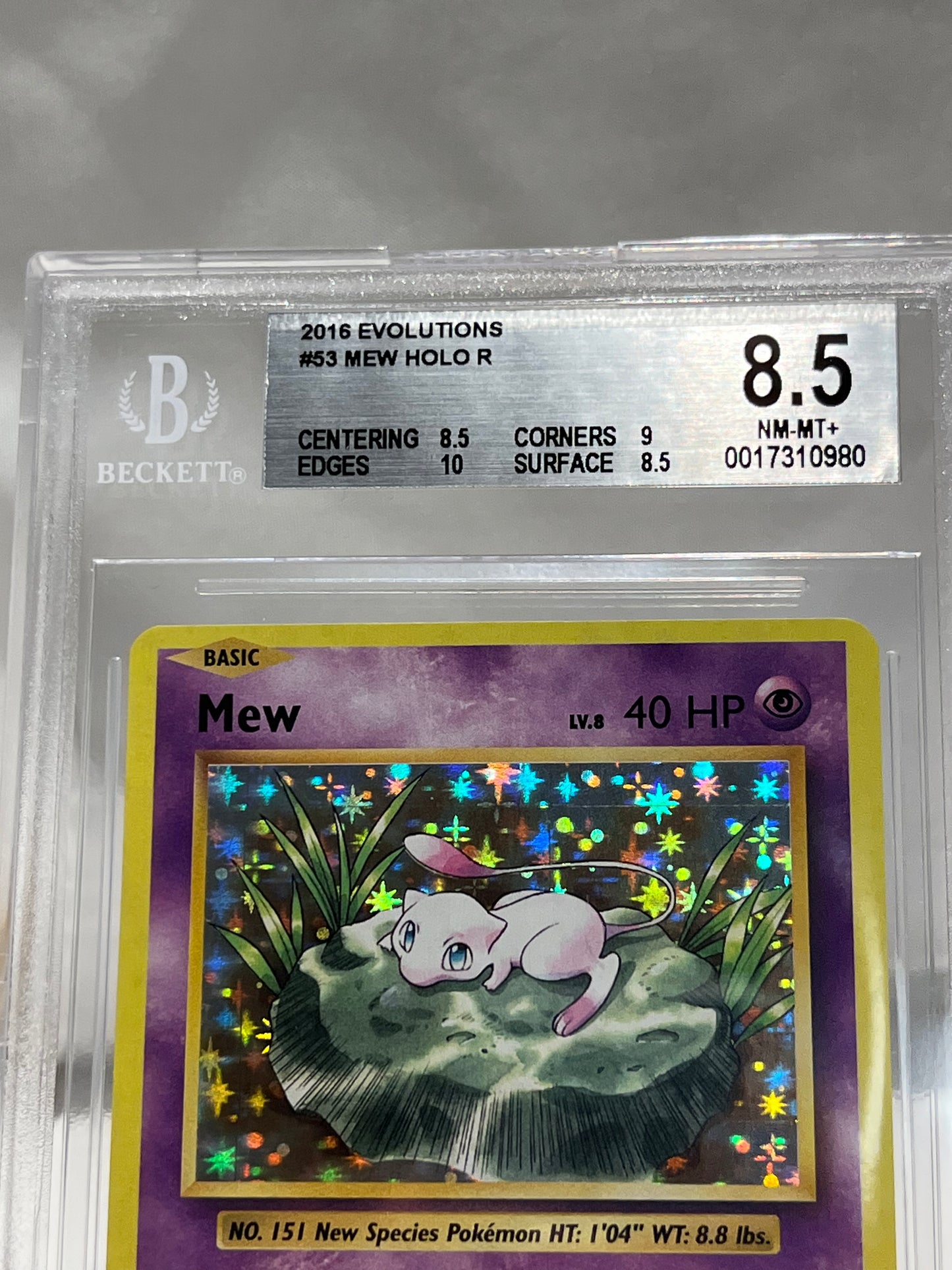 2016 Pokémon Evolutions Mew Holo #53