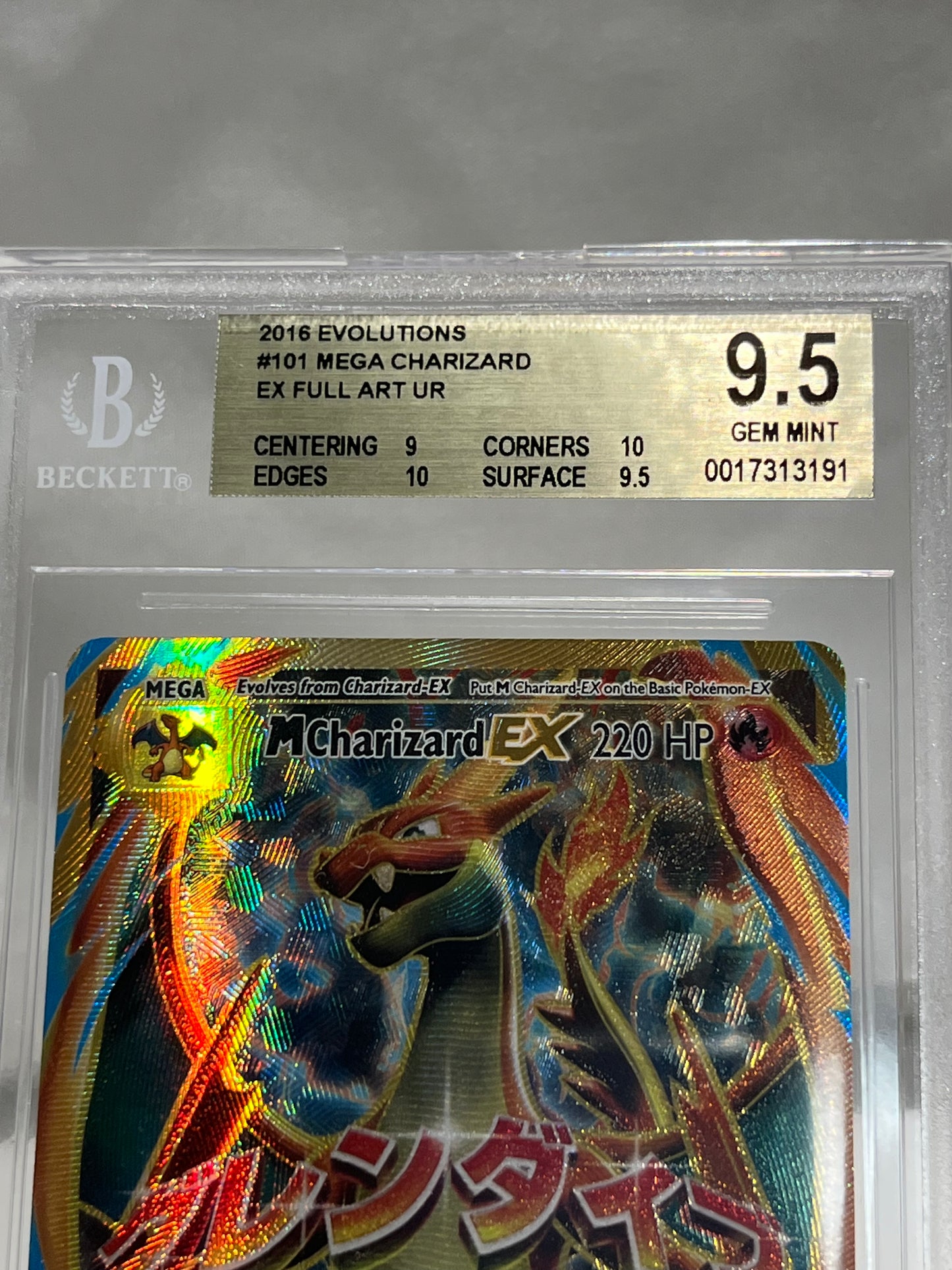 2016 Pokémon Evolutions Mega Charizard EX Full Art #101