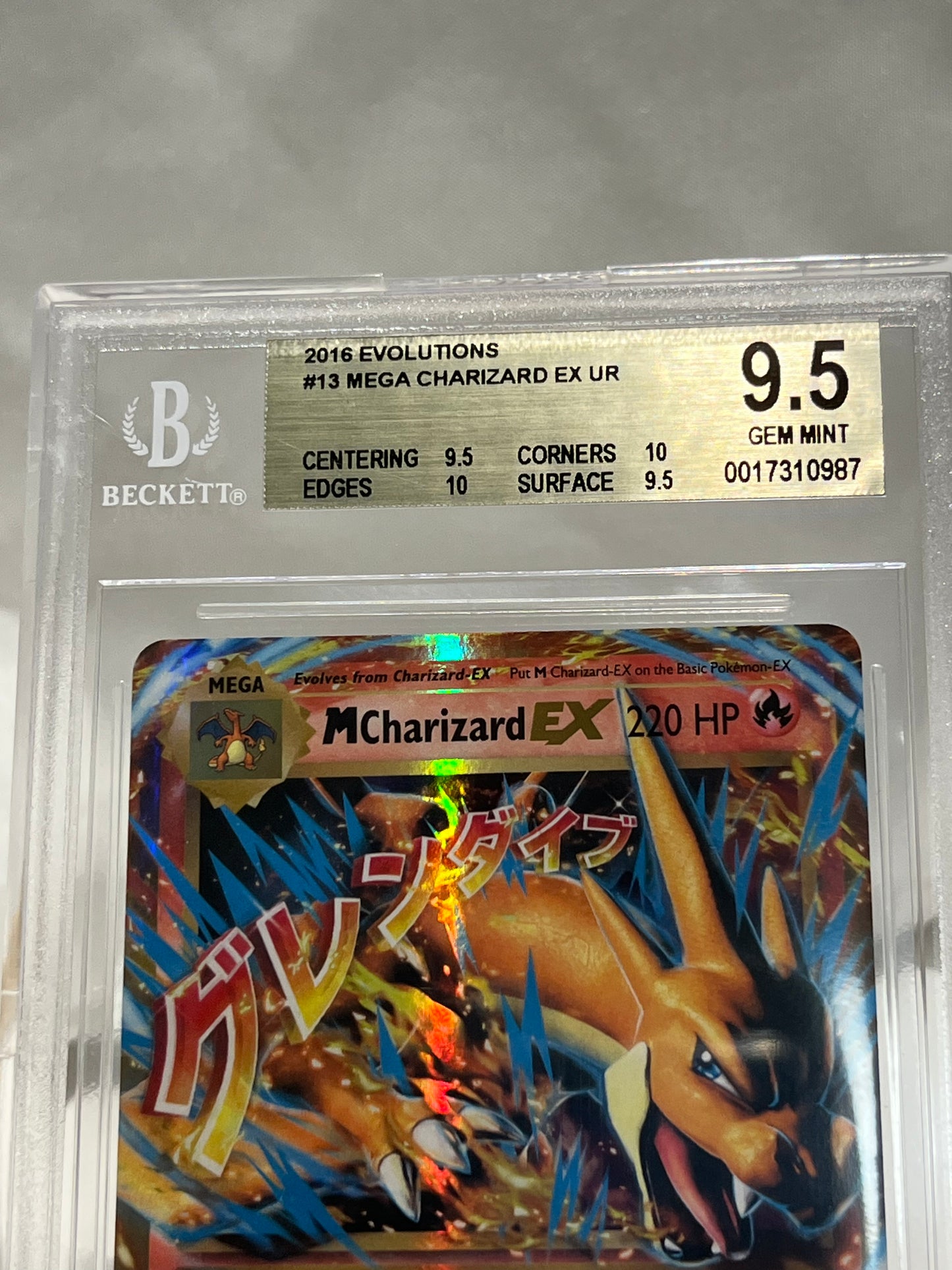 2016 Pokémon Evolutions Mega Charizard EX #13