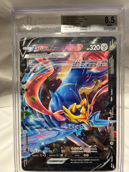 2019-2022 Pokémon Promos Sword & Shield Black Star Zacian V-Union Jumbo